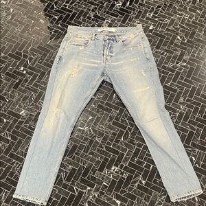 McQ by Alexander McQueen Light Blue Skinny Jeans